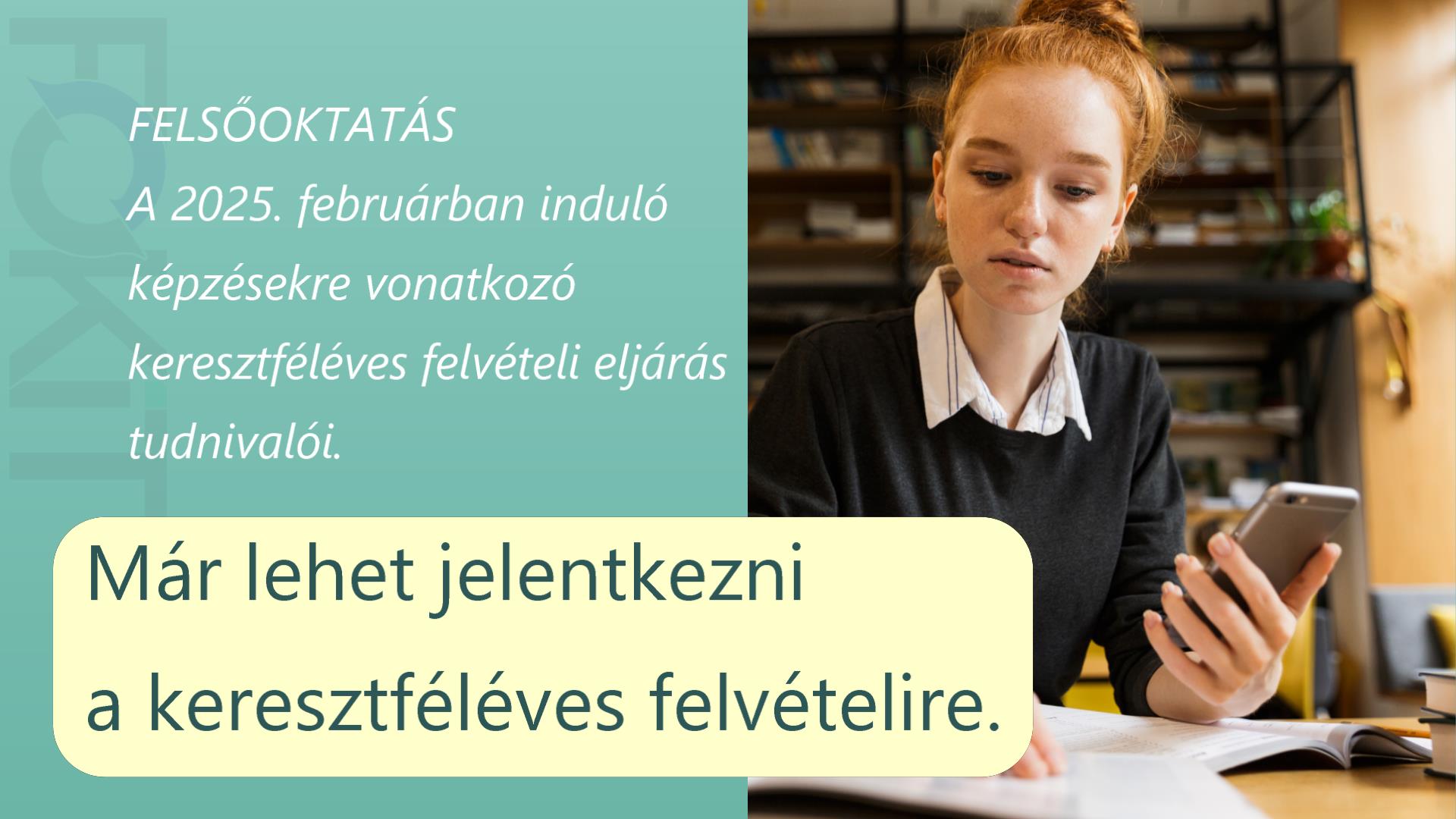 Már lehet jelentkezni a keresztféléves felvételire