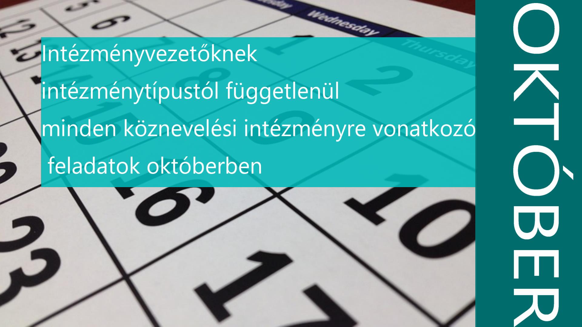 Intézményvezetőknek-intézménytípustól függetlenül