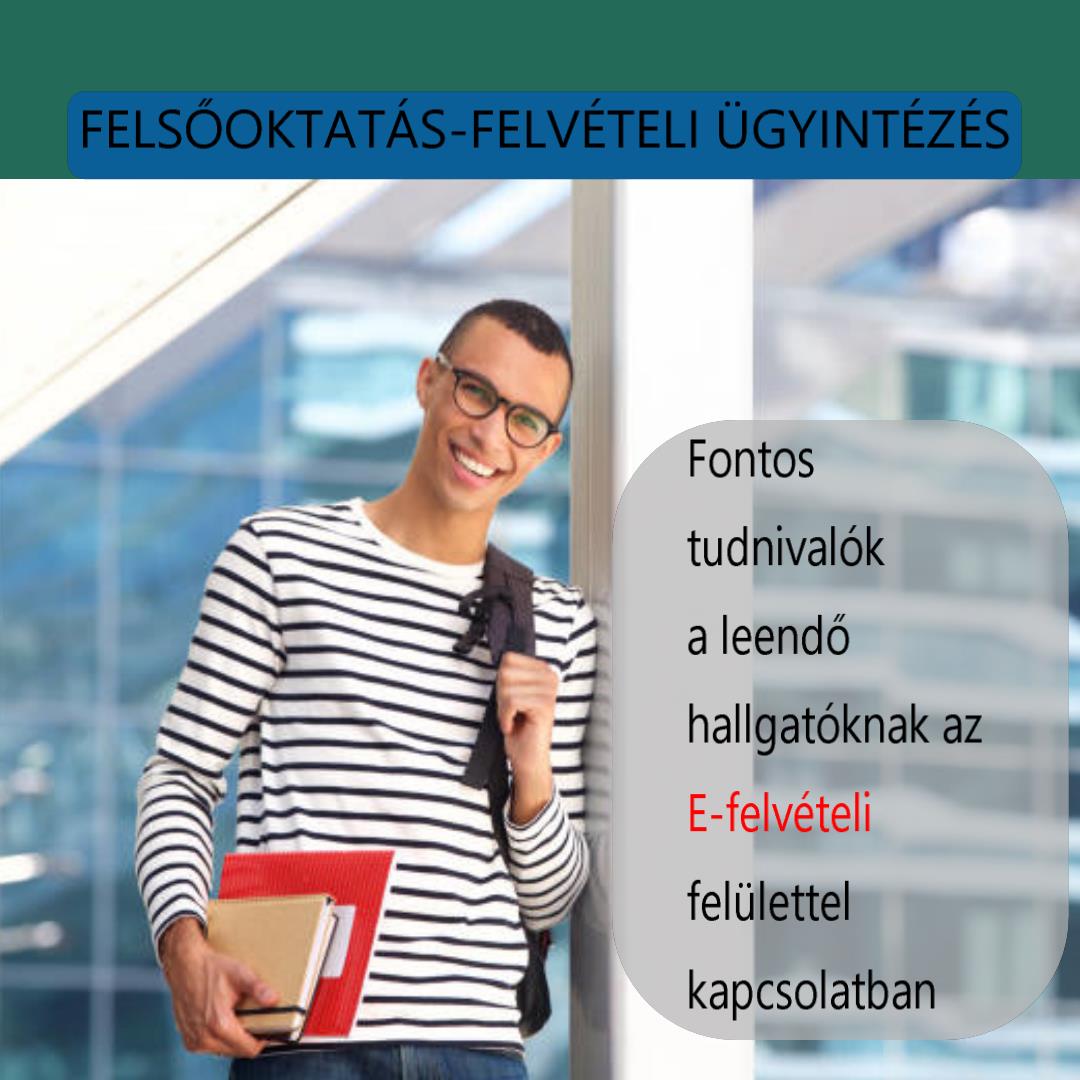 Felsőoktatás-felvételi ügyintézés